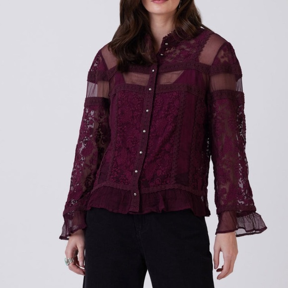 double d ranch petticoats on the prairie silk top matching skirt RTL $700 XS NWT - Picture 6 of 14